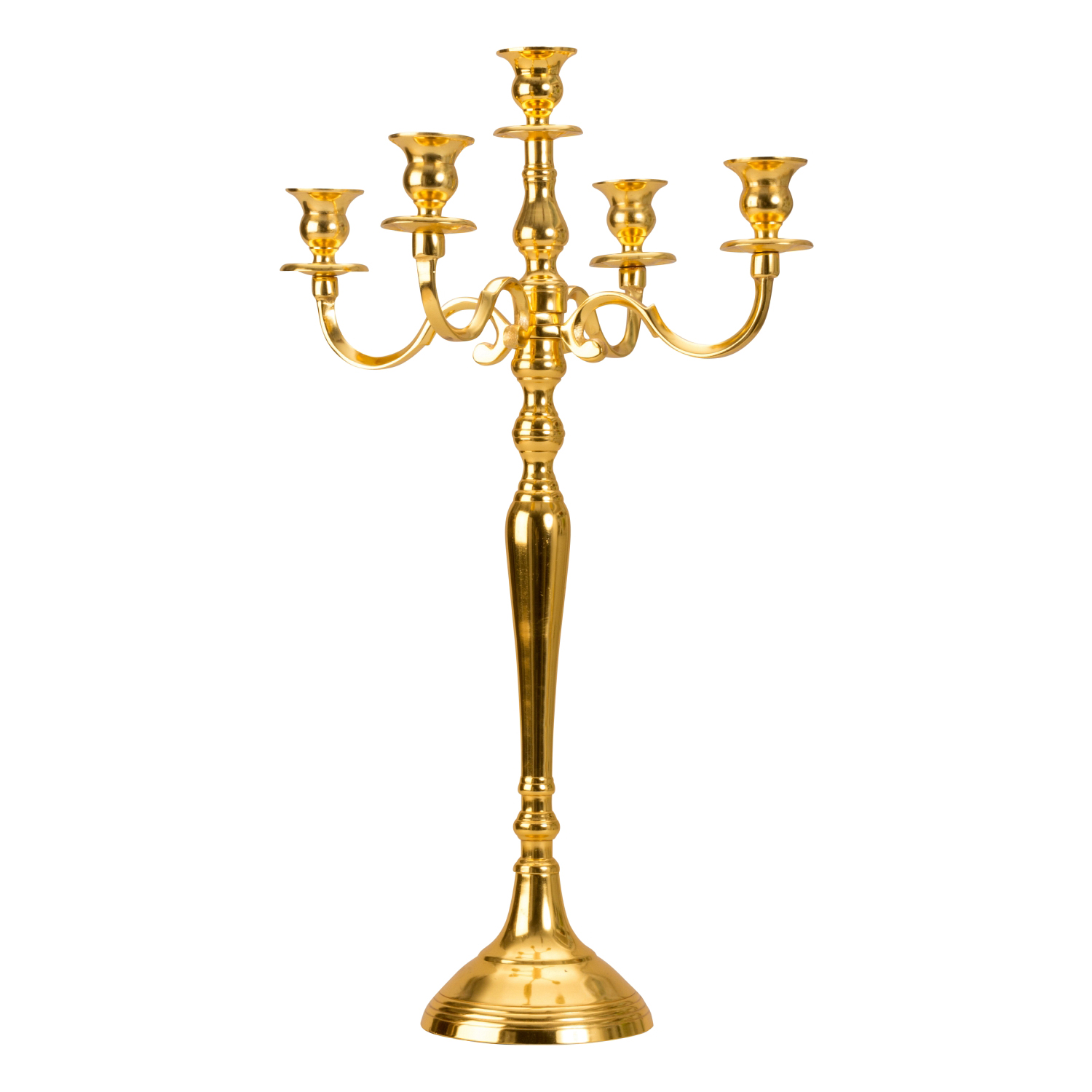 Kerzenleuchter Gold 60cm Antik Barock Metall Kerzenständer