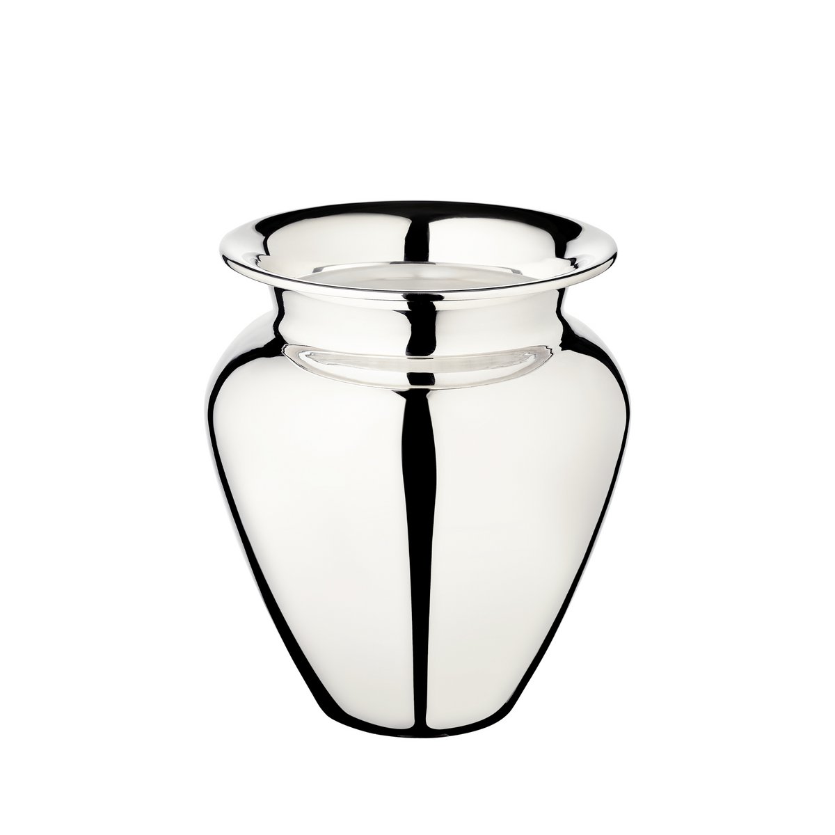 EDZARD Vase Antonia, schwerversilbert, Höhe 21 cm, Durchmesser 18 cm, Öffnung Durchmesser 12 cm