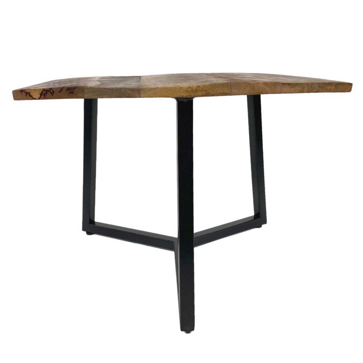Beistelltisch 56 x 47 cm nachhaltig Wohnzimmer Tisch Couchtisch Nizza Metall-Gestell schwarz - weiß variant: reinweiß - tabacco,color: white