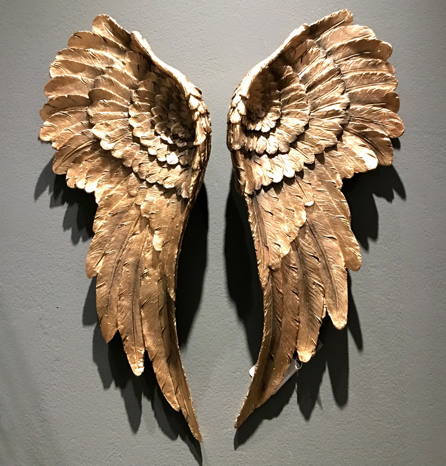 Wanddeko Engelsflügel 2 Stück Antik Gold 54x22cm Flügel Engel Dekoration