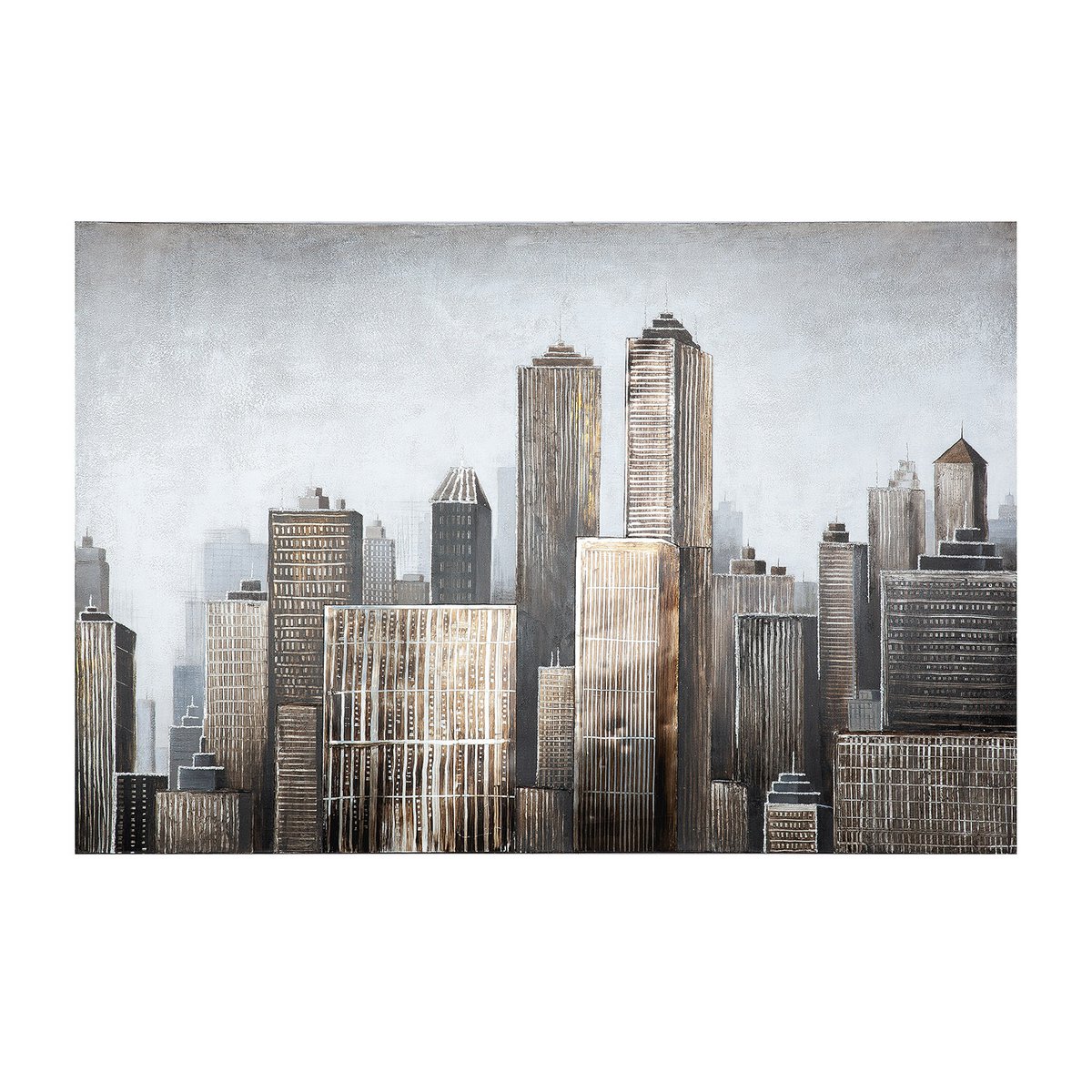 Gilde Wandbild New York 3D Bild Big Apple Aluminium Elemente 150x100cm Gemälde