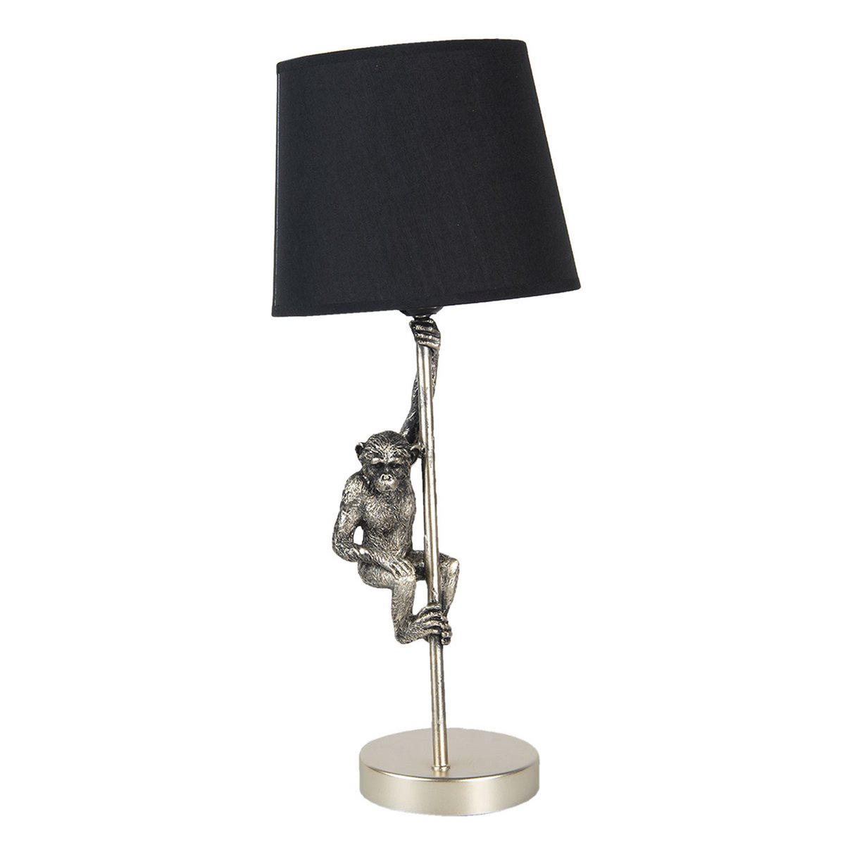 Tischleuchte Affe SilberØ 20x49 cm Tischlampe Lampe Clayre & Eef