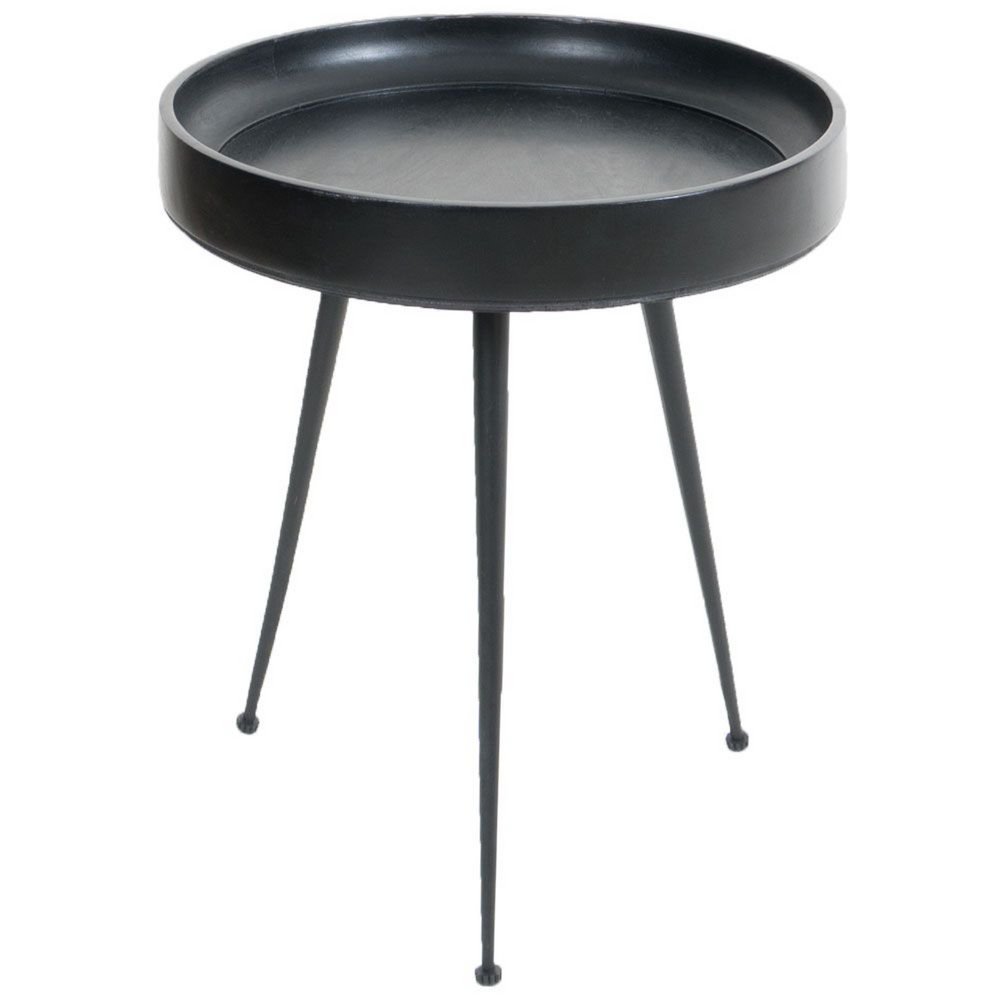 Couchtisch Sarno Schwarz 40 x 40 cm Beistelltisch Sofatisch kleiner Tisch Couch