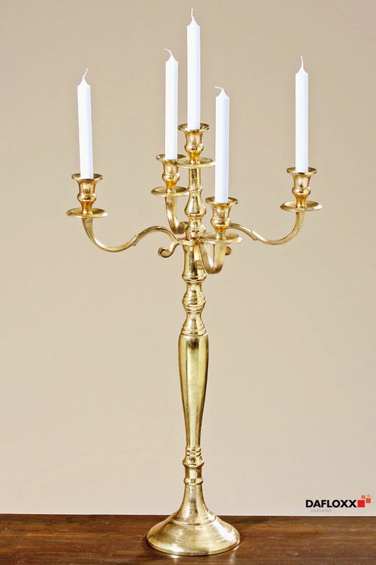 Kerzenleuchter 80cm Gold Antik Barock Metall Kerzenständer Hochzeit