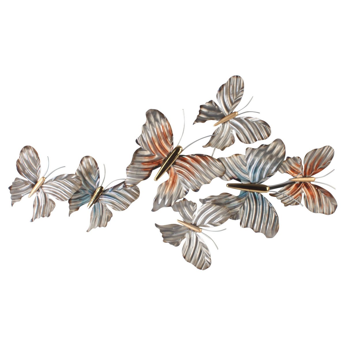 Schmetterlinge 80x48 cm Wanddeko Wandbild Metall Wand Dekoration 3D Artishoque