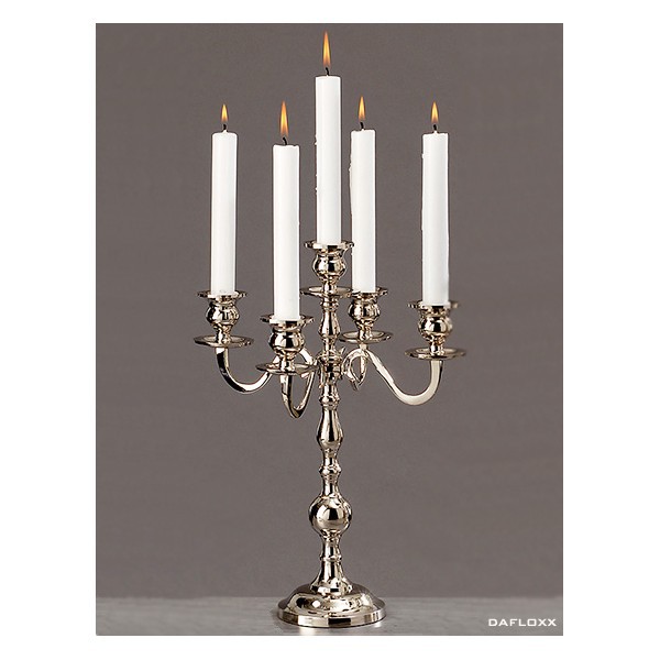 35cm Kerzenleuchter Varas Silber 5er Antik Barock Kerzenständer Kerzenhalter 
