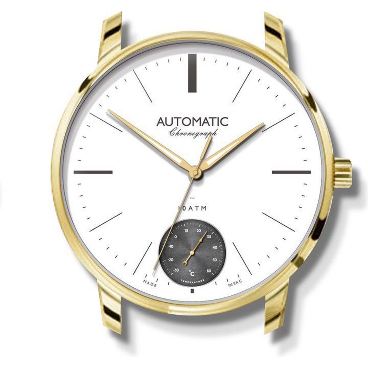 Wanduhr 50cm Anthony Gold Armbanduhr Metall Uhr Wand