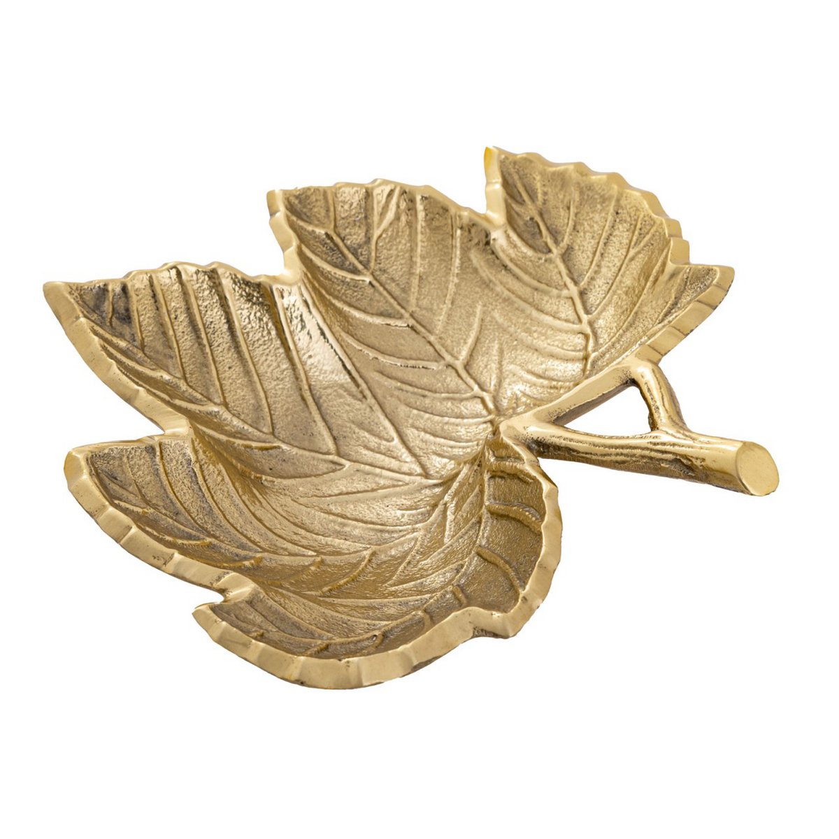 Dekoschale Blatt Masterbox 18-teilig Schale Aluminium Leaf gold o. silber Blattschale variant: silber