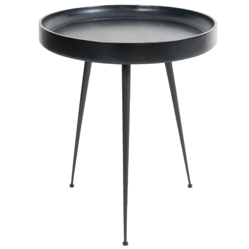 Couchtisch Sarno Schwarz 50 x 50 cm Beistelltisch Sofatisch kleiner Tisch Couch