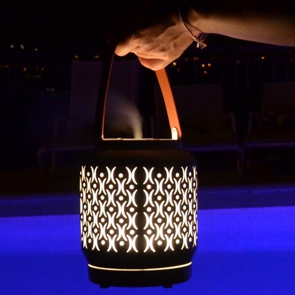 Laterne Diffuser Madrid für Öle LED Lampe leuchtend Zen Arome