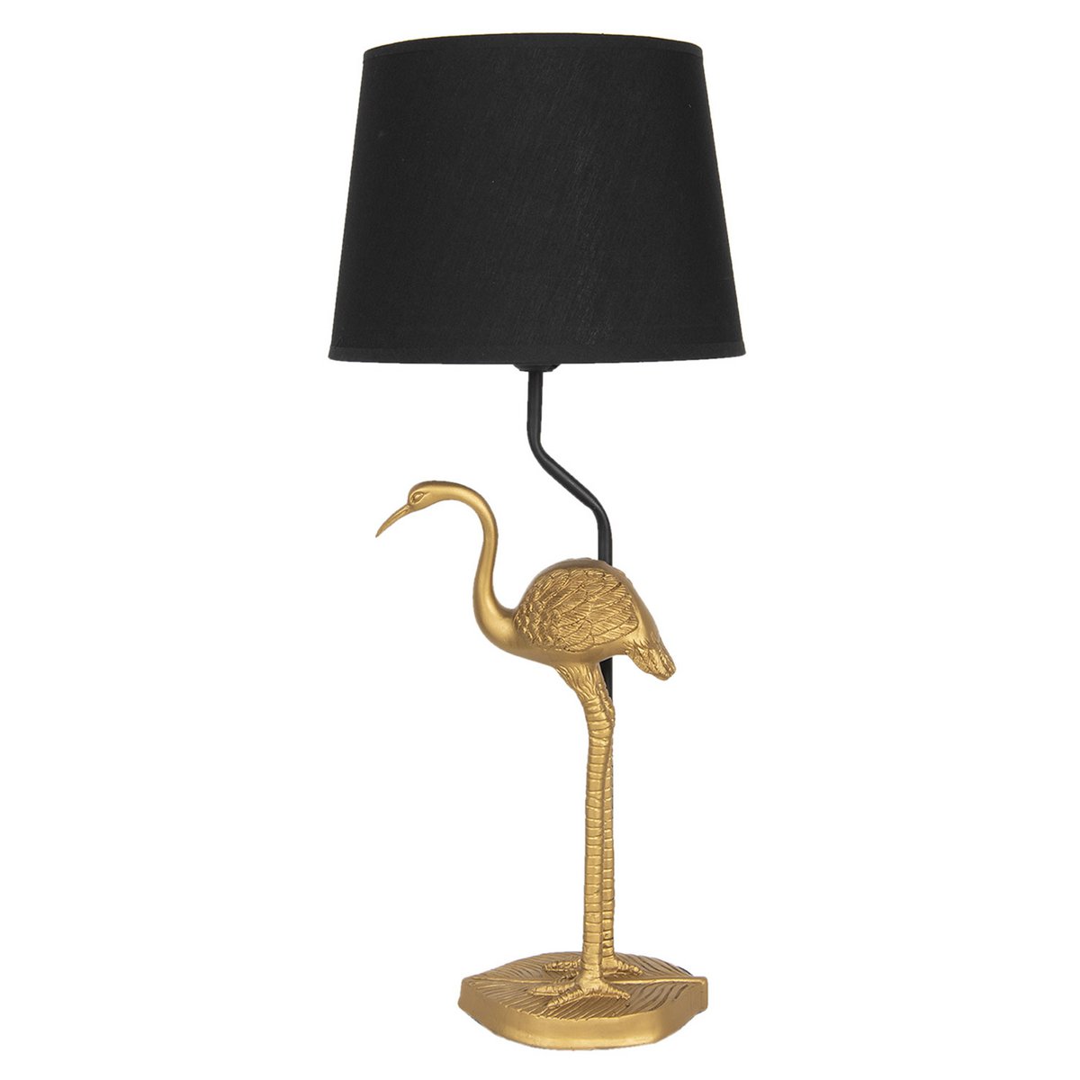 Tischleuchte Flamingo GoldØ 25x58 cm Tischlampe Lampe Clayre & Eef
